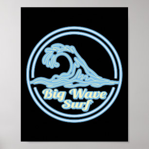 Coxos, Ericeira Big Wave Surf Club, Surfing Graphi Poster