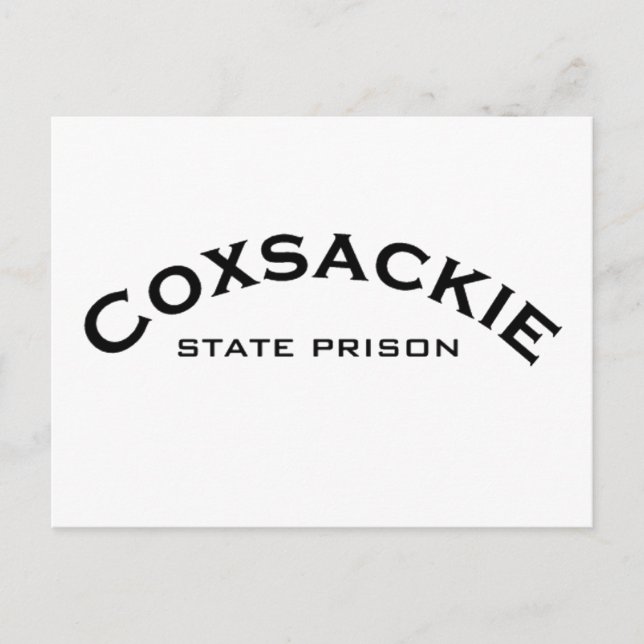 Coxsackie State Prison Logo Postcard (Front)