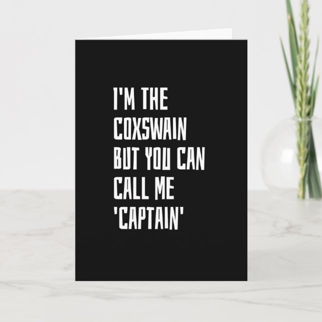 Coxswain Card (Front)
