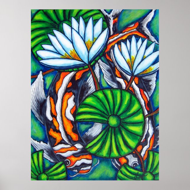 Coy Carp By Lisa Lorenz Poster (Front)