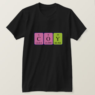 Coy periodic table name shirt