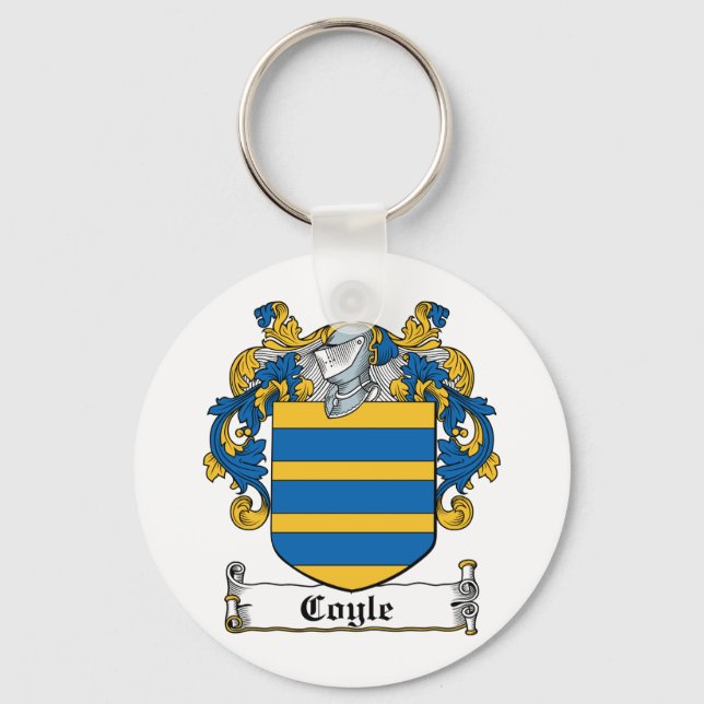 Coyle Family Crest Key Ring (Front)