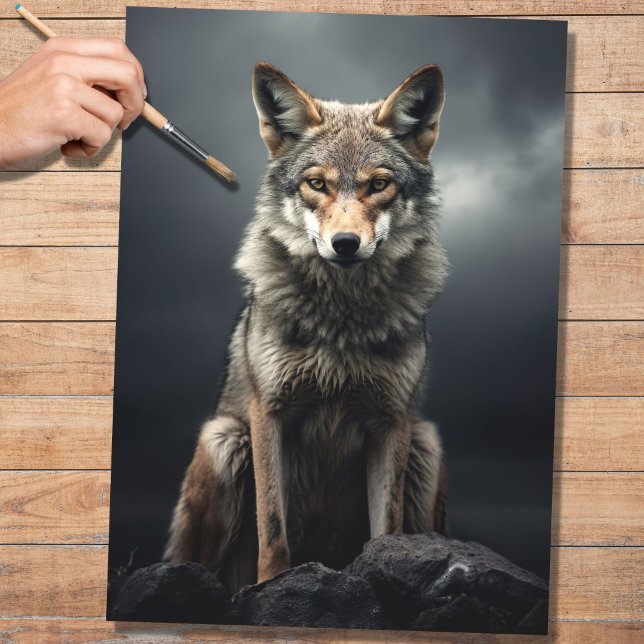 Coyote 3 Decoupage Paper (Creator Uploaded)
