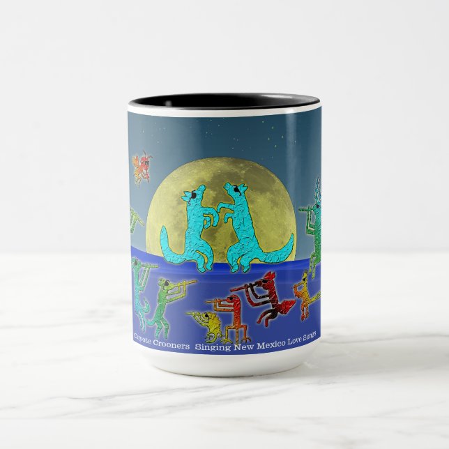 Coyote Crooners Singing New Mexico Love Songs Mug (Center)
