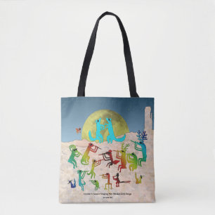 Coyote Crooners Singing New Mexico Love Songs Tote Bag