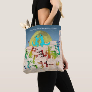 Coyote Crooners Singing New Mexico Love Songs Tote Bag