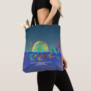 Coyote Crooners Singing New Mexico Love Songs Tote Bag