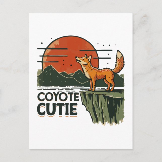 Coyote cutie postcard (Front)