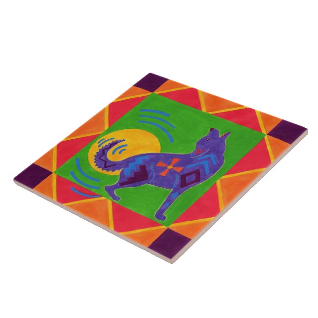 Coyote Drummer Tile (Side)