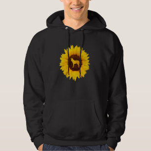 Coyote For Women Men Wolf Pup Canine Sunflower Hoodie