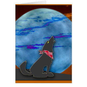 Coyote Howling at the Blue Moon