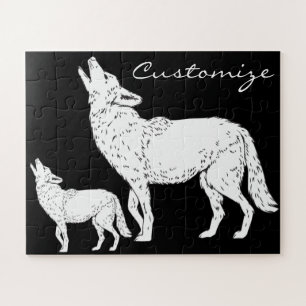 Coyote Howling Thunder_Cove Jigsaw Puzzle