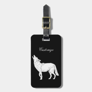 Coyote Howling Thunder_Cove Luggage Tag