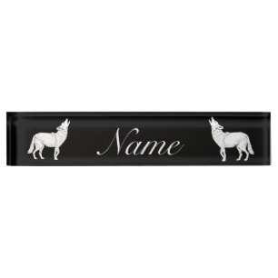 Coyote Howling Thunder_Cove Nameplate