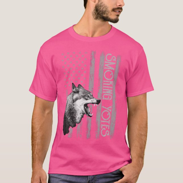 Coyote Hunting Usa Apparel American Flag Hunter Us T-Shirt (Front)