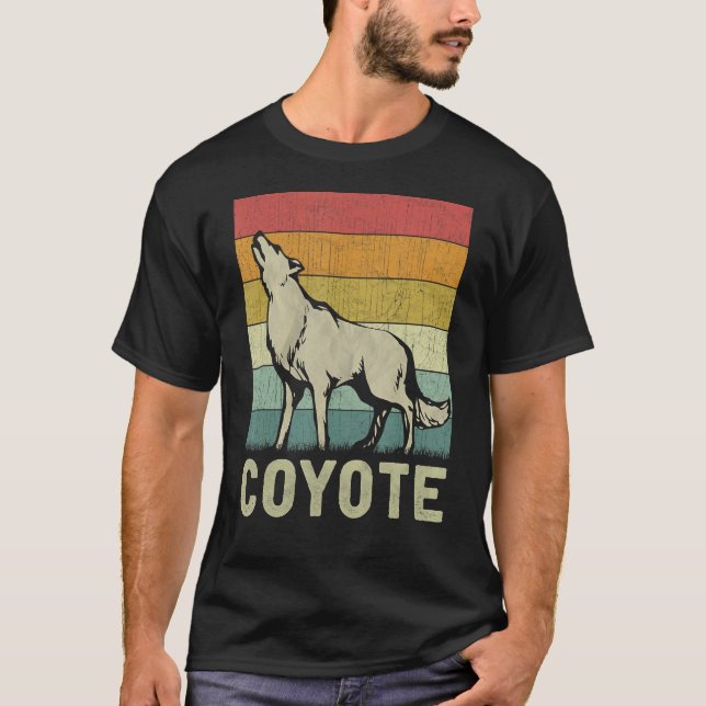 Coyote  Men Women Coyote Retro T-Shirt (Front)