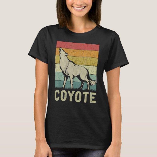 Coyote  Men Women Coyote Retro T-Shirt (Front)