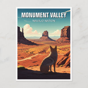 Coyote Monument Valley Navajo Nation Souvenir Postcard