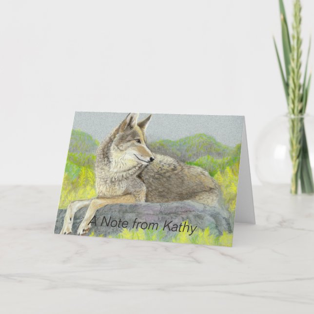 Coyote Note Card (Front)