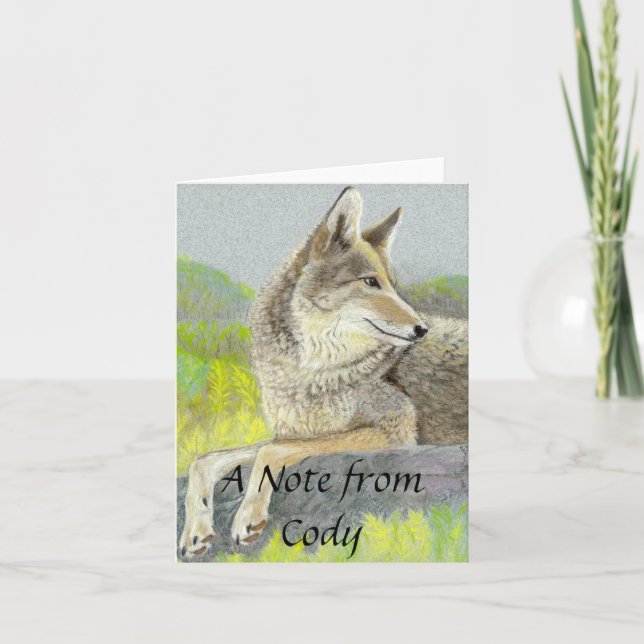 Coyote Note Card (Front)