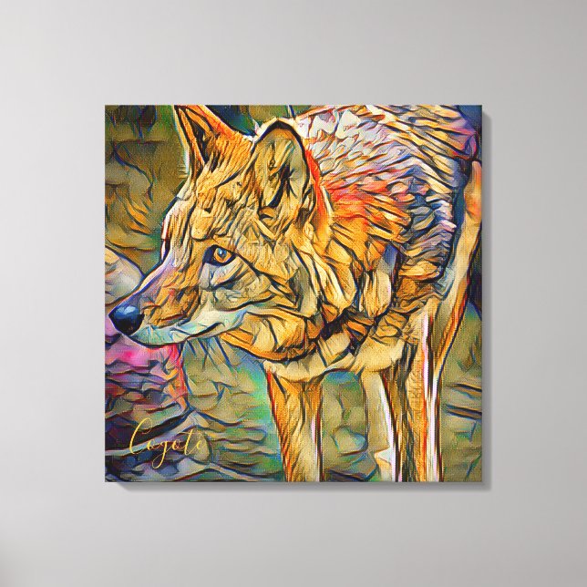 Coyote [Premium Canvas] Canvas Print (Front)