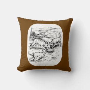 Coyote Pups Cushion