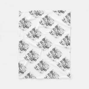 Coyote Pups Fleece Blanket