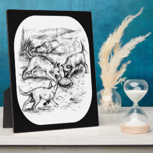 Coyote Pups Plaque