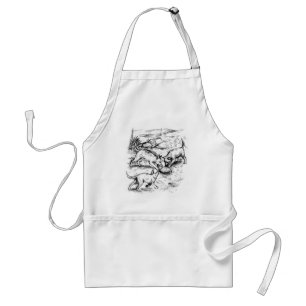 Coyote Pups Standard Apron