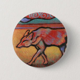 Coyote - Spirit Animal - Totem 6 Cm Round Badge