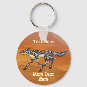 Coyote the Trickster Keychain