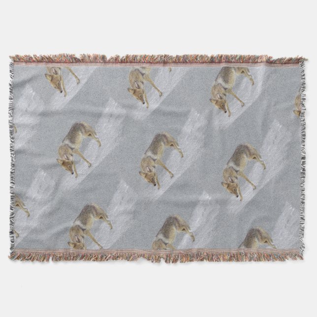 Coyote Throw Blanket (Front)