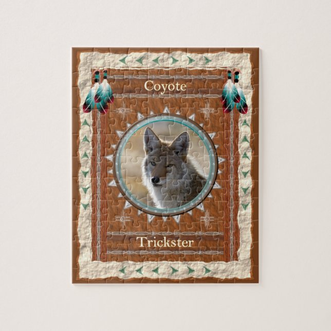 Coyote  Trickster Energy  Jigsaw Puzzle (Vertical)