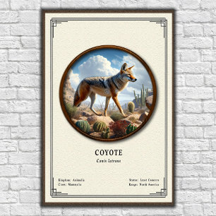 Coyote Zoology Series Poster