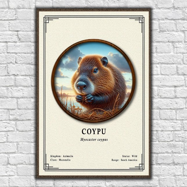 Coypu Zoology Series Poster (Creator Uploaded)