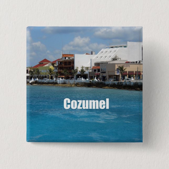 Cozumel 15 Cm Square Badge (Front)