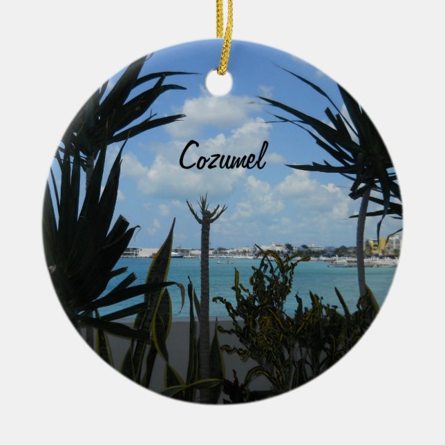 Cozumel Ceramic Tree Decoration (Front)