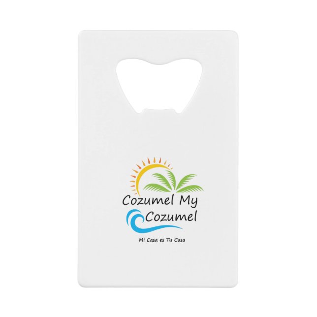 Cozumel Credit Card Bottle Opener (Front)
