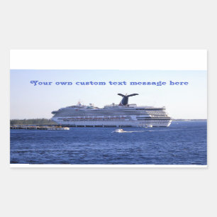 Cozumel Cruise Ship Visit Custom Rectangular Sticker