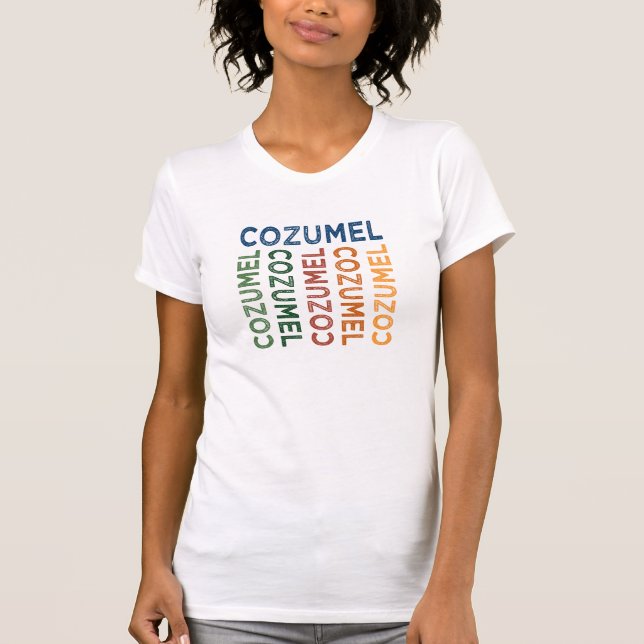 Cozumel Cute Colourful T-Shirt (Front)