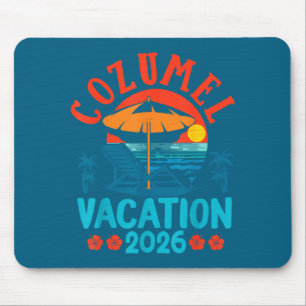 Cozumel Mexico 2026 Family Vacation Beach Summer V Mouse Mat