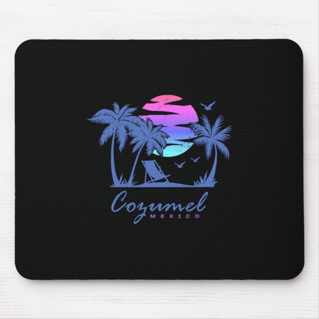 Cozumel Mexico Beach Vacation Spring Break Honeymo Mouse Mat (Front)