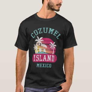 Cozumel Mexico Beaches Distressed T-Shirt