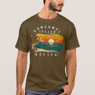 Cozumel Mexico Beaches Retro Cool Distressed T-Shirt