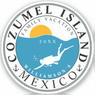 Cozumel Mexico Diving Travel Vacation Souvenir