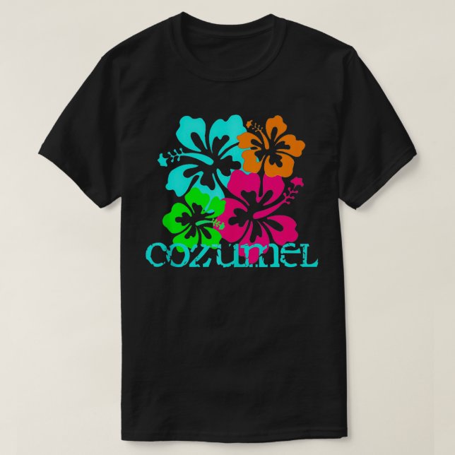 Cozumel Mexico Island Beach Tropical Travel Surf O T-Shirt (Design Front)