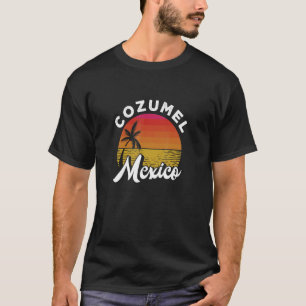 Cozumel Mexico Mexican Beach Sunset Summer Vacatio T-Shirt