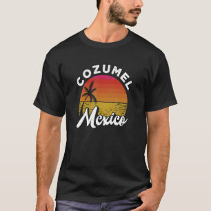 Cozumel Mexico Mexican Beach Sunset Summer Vacatio T-Shirt