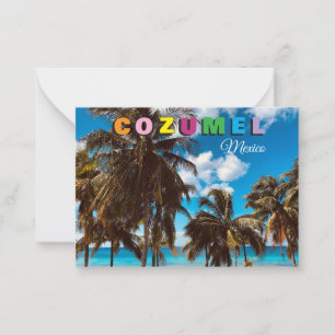 Cozumel Mexico Scenic Travel Card