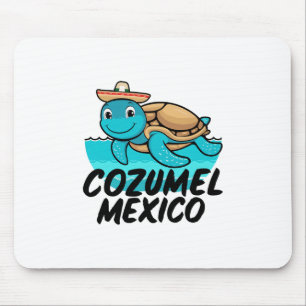 Cozumel Mexico Sea Turtle Colorful Boys Girls Todd Mouse Mat
